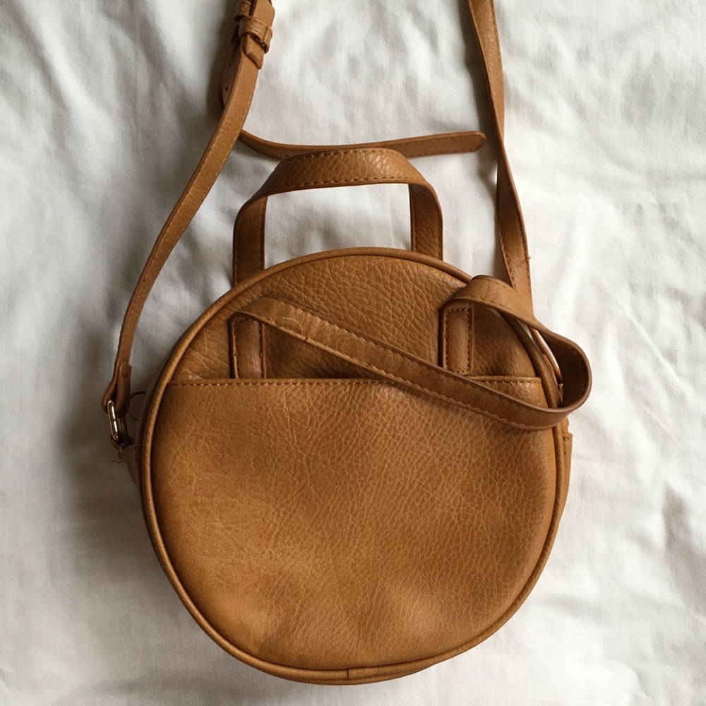 Bali Round Bag Faux Leather Circle Crossbody